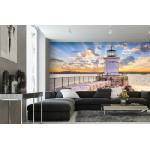 DIMEX ART Самозалепваща се флизелинова фототапета фар с изгрев 375 x 250 см