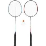 Nils extreme NRZ002 STEEL/BADMINTON SET 2 RACKETS + AILERON NILS