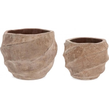 Bizzotto Комплект 2 бр. teide поставки за ваза - ниско полиран теракот (0792066)