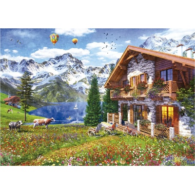 Educa - Puzzle Chalet In The Alps - 4 000 piese
