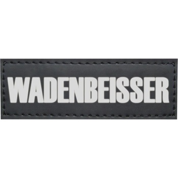 Nobby vyměnitelný nápis WADENBEISSER na postroj Seguro 3 x 9 cm 2 ks