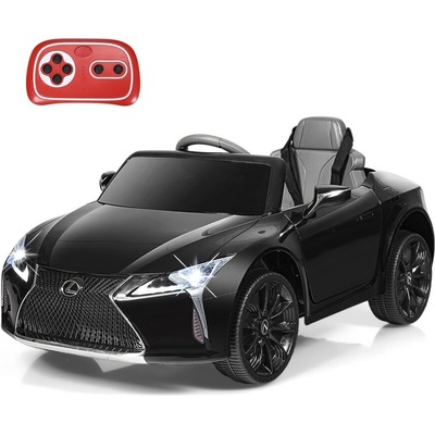 Costway Детска електрическа кола с 2, 4G Lexus LC500, черна