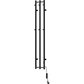 Mexen Pino електрически нагревател с закачалки за кърпи 1405 x 242 mm, 200 W, черен - W301-1405-242-00-70 (W301-1405-242-00-70)