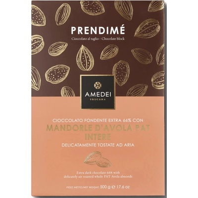 Amedei Maxi 66% Prendime hořká s mandlemi 0,5 kg