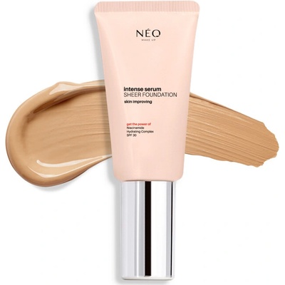 Neo make up Intense Serum Cover Foundation make up pre prirodzený vzhľad SPF30 04 Sand 30 ml