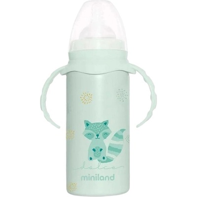 Miniland Термочаша с биберон Miniland - Mint, 240 ml (89589)