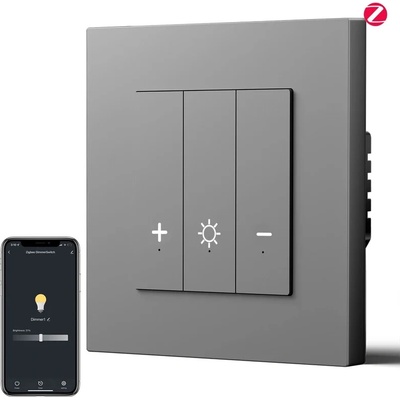 BSEED inteligentný stmievač osvetlenia so ZigBee - Echo Click Sivá Plast