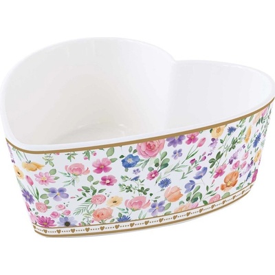Easy Life Porcelánová miska ve tvaru srdce Mon Amour 15 cm