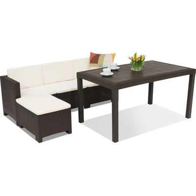 BICA Мебели за отдих от техноратан Colorado Relax Corner 4 кафяво Bica (BCCOLLCOR4BR)