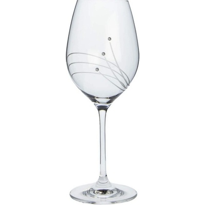 Rona CELEBRATION LINIE sklenice na červené víno s krystaly Preciosa 2 x 470 ml