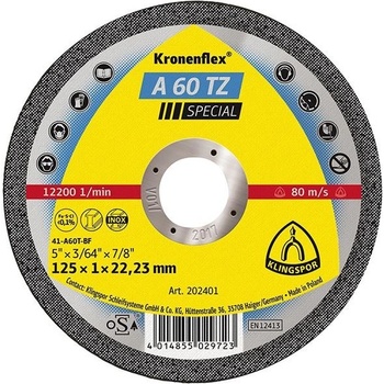 Klingspor Kotouč řezný 115 x 1,0 mm KLI202400