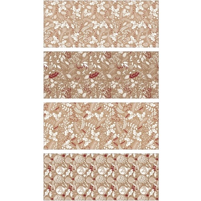 ANDĚL Balicí papír větvičky s ražbou mix 4 motivů 70 g, 200 x 70 cm