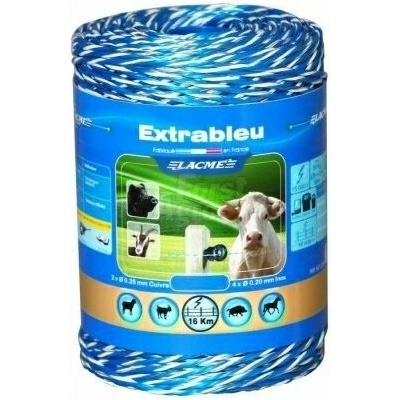 Lacme Lanko pro elektrický ohradník EXTRABLEU modro-bílá Délka: 250 m