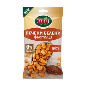 ROIS Печени белени фъстъци Spicy 70 г