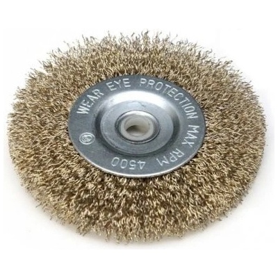 DEDRA Brúsny kefový kotúč 150 mm, miskový, mosadzný