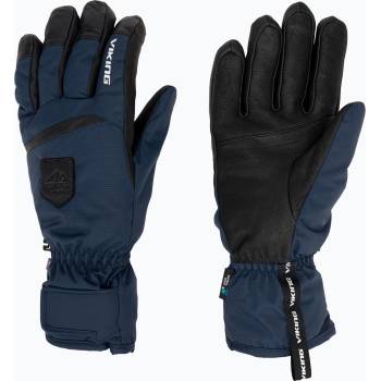 Viking Мъжки скиорски ръкавици Viking Lars Ski navy/black leather
