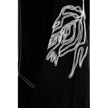 Desigual Рокля Desigual SILVIANEGRO в черно къса разкроена 25WWVW19 (25WWVW19)