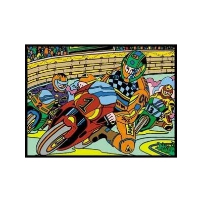 Colorvelvet zamatový obrázok Motocykel A4