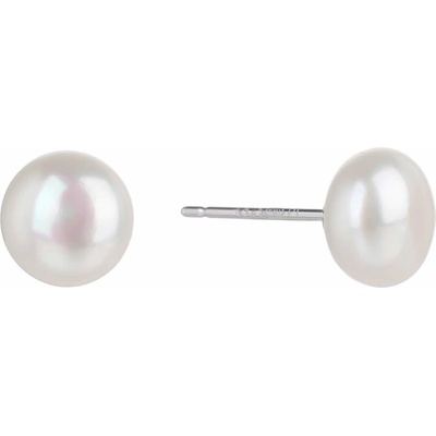 BEALIO 05662 Stříbrné náušnice JEMNÁ ŘÍČNÍ PERLA 7 mm (Ag 925/1000, 1,19 g)