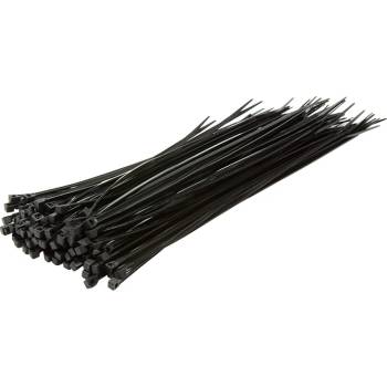 LogiLink Кабелни връзки, PA66, 100 броя, черни