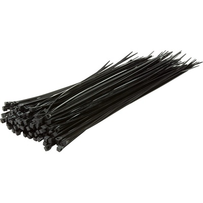 LogiLink Кабелни връзки, PA66, 100 броя, черни