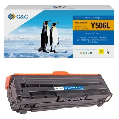 Compatible КАСЕТА ЗА SAMSUNG CLP 680/CLX 6260 - Yellow - CLTY506L (CLT-Y506L) - PN NT-CS506XYJJ/NT-CS506XFY - G&G (100SAM680YH)