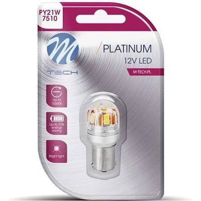 m-tech LED LB832 PY21W 15xSMD2835 AMBER крушка (LB832Y-01B)