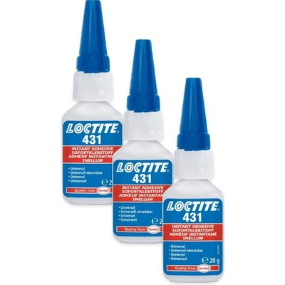 Loctite 431 sekundové lepidlo 20 g 3 ks