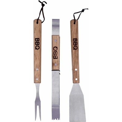 TORO NÁČINÍ GRILOVACÍ BBQ SET 3KS DŘEVĚNÁ RUKOJEŤ_hamashop