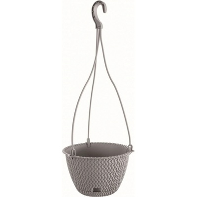 Prosperplast SPLOFY ROUND W Závesný kvetináč 23 cm sivý kameň DSPW230