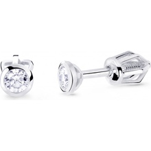 Cutie Diamonds kôstkové náušnice z bieleho zlata s briliantmi DZ8007-30-00-X-2