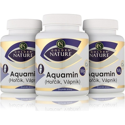 Golden Nature 2+1 Aquamin Vápník+Hořčík 300 kapslí