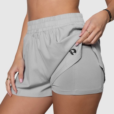 Iron Aesthetics Athletic 2in1 dámske šortky sivé