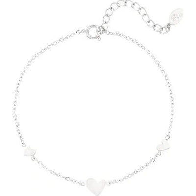 Ornamenti náramek With Hearts silver OOR300135