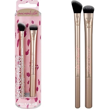 Real Techniques Animalista Duo Powder Brush Set Duo комплект четки за грим за жени 1 бр