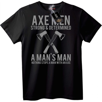 NOONEBRAND Тениска AXEMEN Силен и решителен - L, White