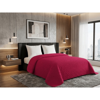 Textilomanie Zamatový prehoz na posteľ ASTRALIA, tmavoružový 170 x 210 cm