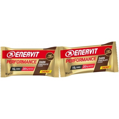 Enervit Performance Bar, тъмен шоколад, 2 x 30 г
