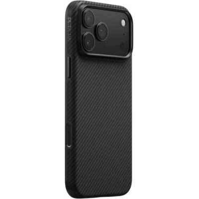 PITAKA Magsafe Калъф за iPhone 17 Pro Max, Pitaka Aramid UltraGuard Black-Gray Case, Черен (KI1701PBM)