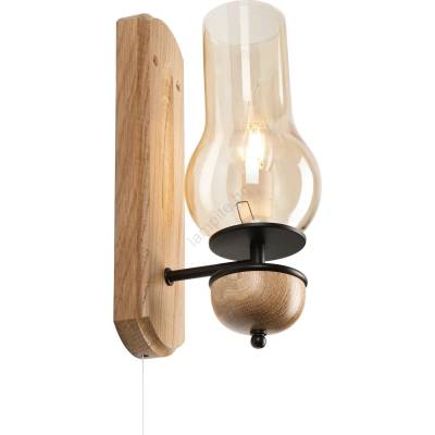 Brilagi - LED Аплик COTTAGE 1xE14/40W/230V дъб/кафяв (BG1504A)