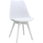 TopMebel Трапезен стол Viva TopMebel PP - PU в бял цвят 48.5x54x80cm