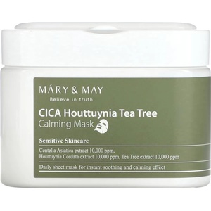 Mary&May Cica Houttuynia Tea Tree Calming Mask - Успокояващ комплект маски за лице 30бр