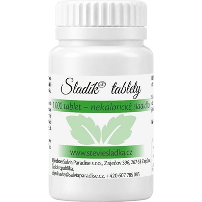Salvia Paradise Stévie sladká - Sladík - tablety - 1000Ks