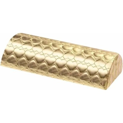 Starnails Manikúrní podložka Hearts eko kůže zlatá prošívaná