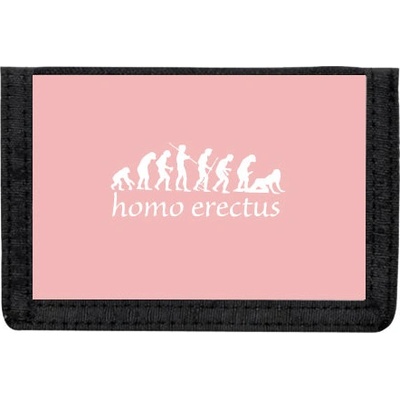 Peněženka na suchý zip Homo Erectus