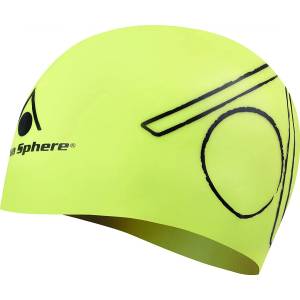 Aqua sphere плувна шапка aqua sphere tri cap черно/зелено