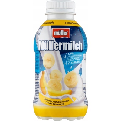 Müller Müllermilch mléčný nápoj banán 400 g – Zboží Dáma