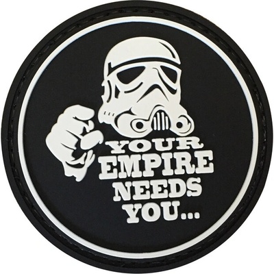 WARAGOD Your empire needs you PVC nášivka, čierna