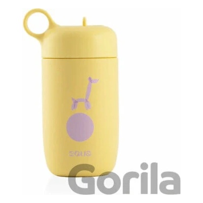 Equa Kids fľaša na vodu z nehrdzavejúcej ocele Giraffe 400 ml