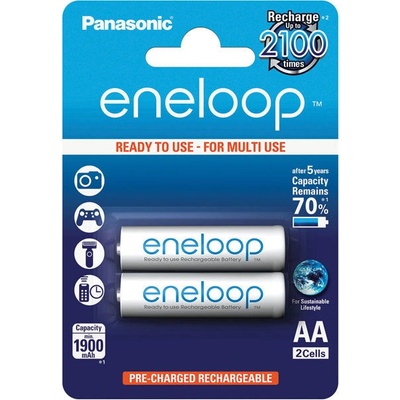 Panasonic АКУМУЛАТОРНА БАТЕРИЯ AA PANASONIC ENELOOP AA 1900mAh (5410853064176)